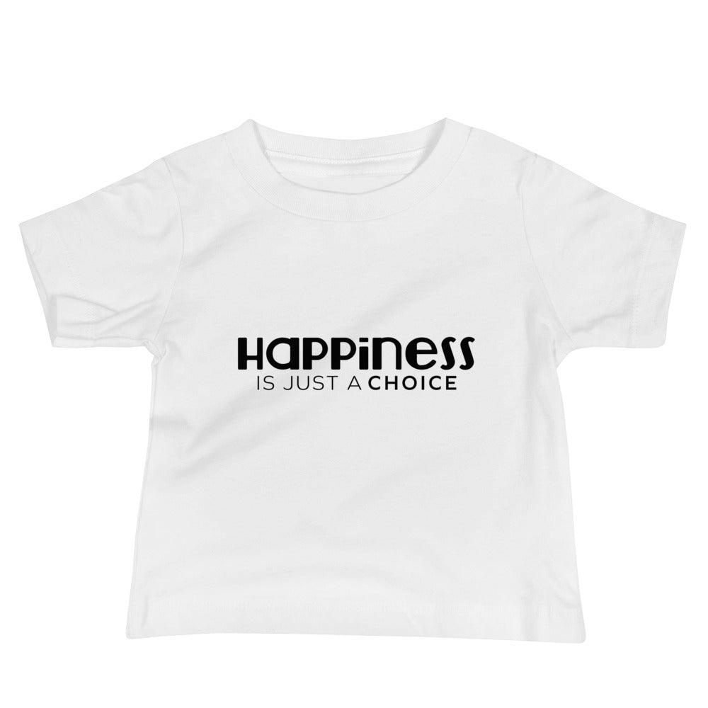 "Happiness is just a choice" Baby Jersey Short Sleeve Tee