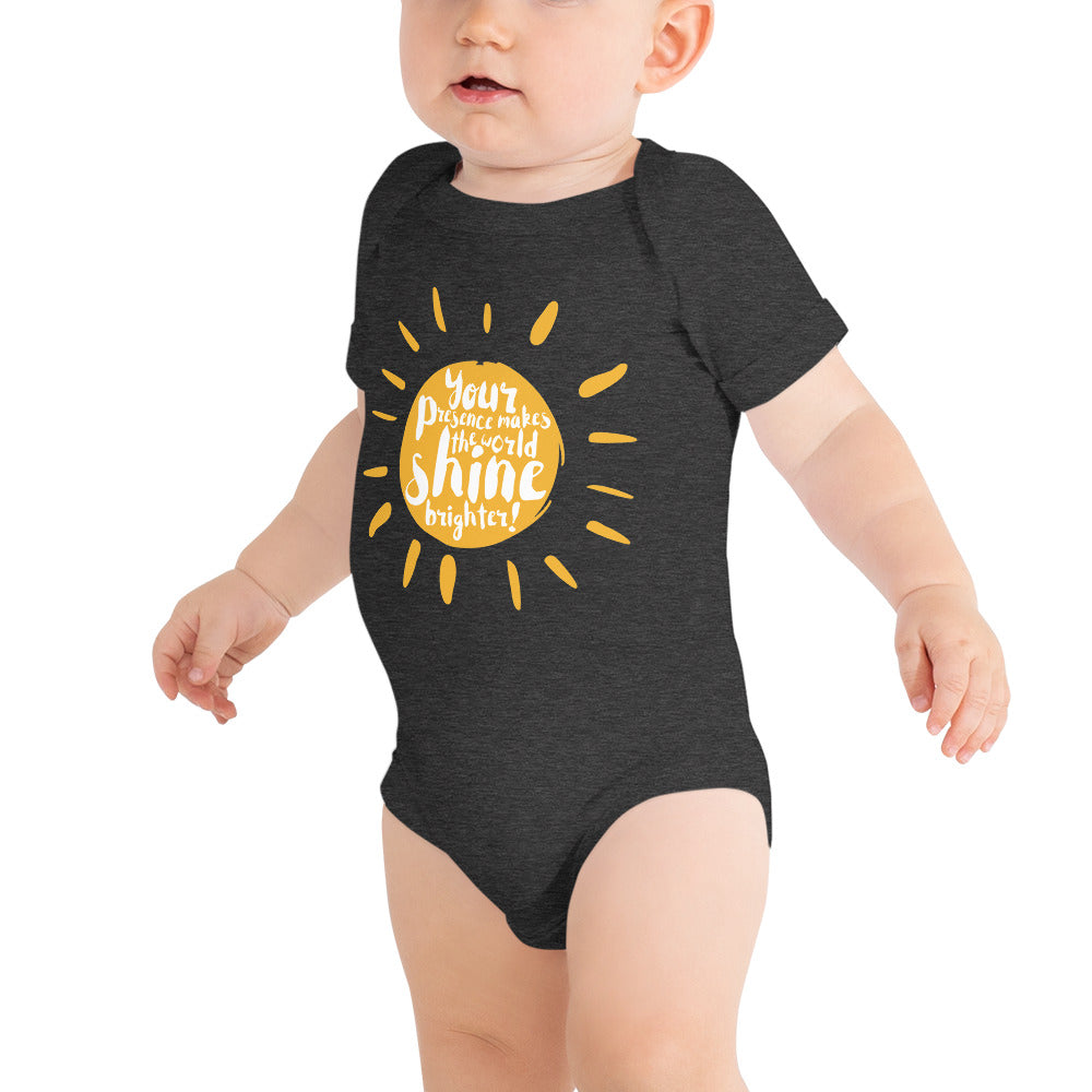 "Your Presence makes the world shine brighter" Baby Suit